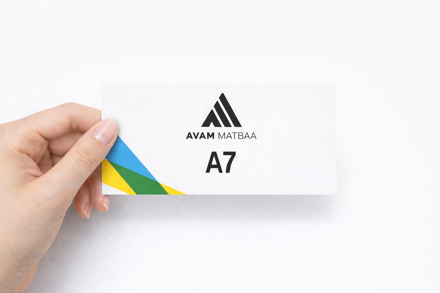 A7 el ilanı baskı örneği, Avam Matbaa el ilanı tasarımı