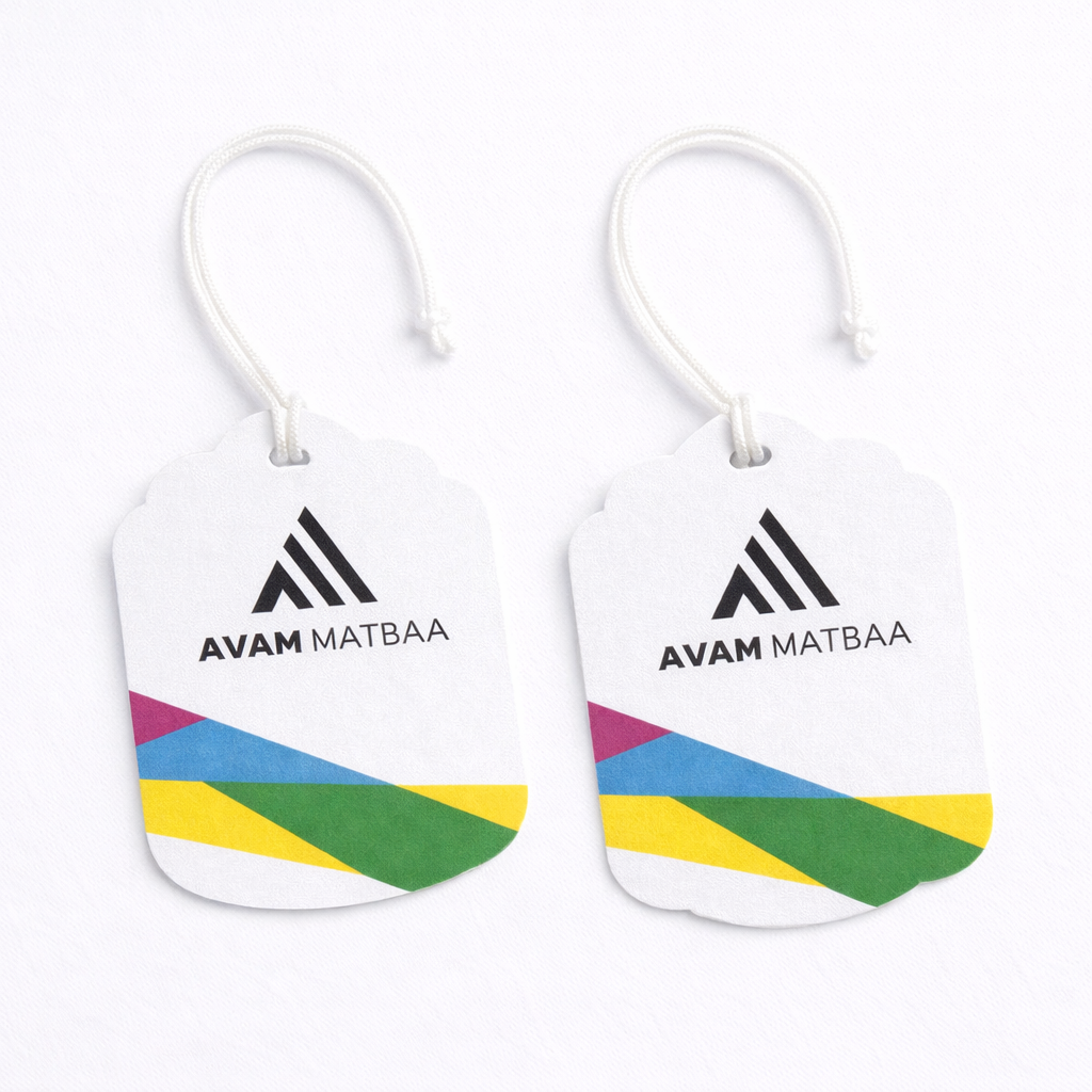 Özel kesim karton etiket baskı örneği, Avam Matbaa etiket tasarımı