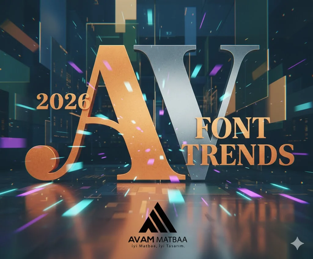 2026 Font Trendleri: Tasarımda Geleceğin En İyi Yazı Tipleri | Avam Matbaa