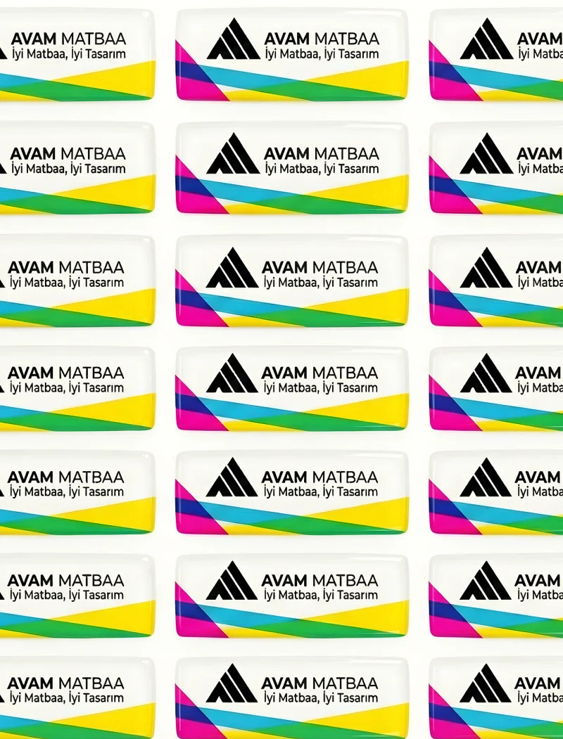 Damla Etiket Dikdörtgen (Yatay)