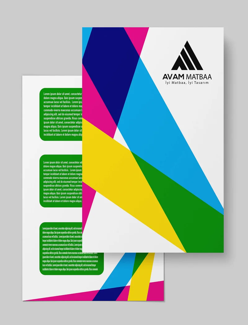 A4 Pro Broşür Baskı | Parlak Kuşe Çift Yüz Renkli