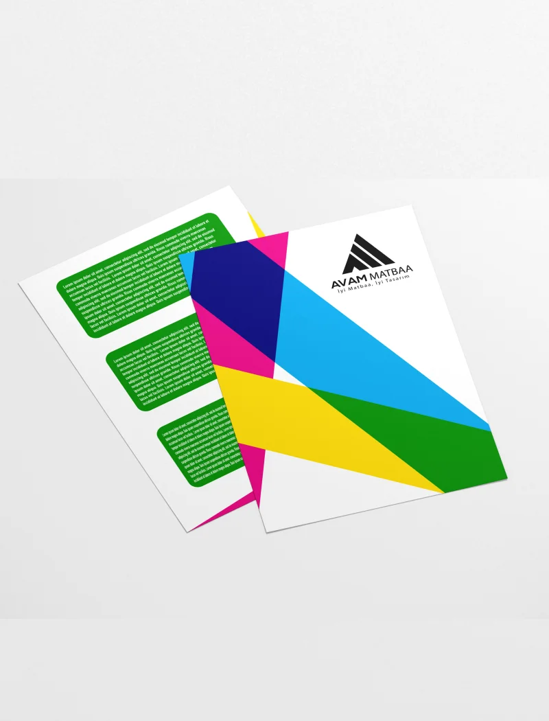 A4 Pro Broşür Baskı | Parlak Kuşe Çift Yüz Renkli