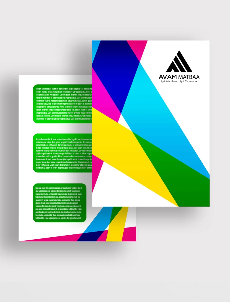 A4 Pro Broşür Baskı | Parlak Kuşe Çift Yüz Renkli