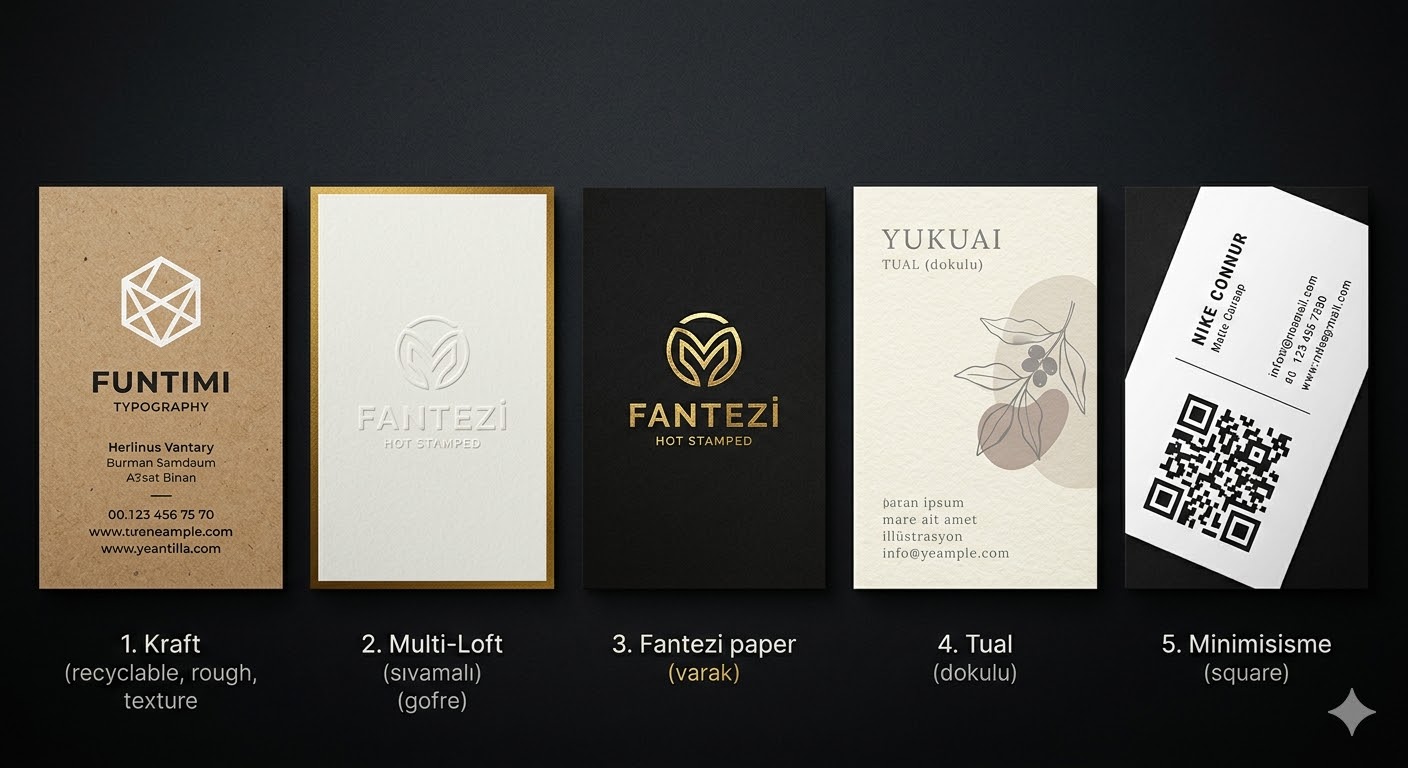 10 Başarılı Kartvizit Örneği: Tasarım, Ölçüler ve Kağıt Rehberi