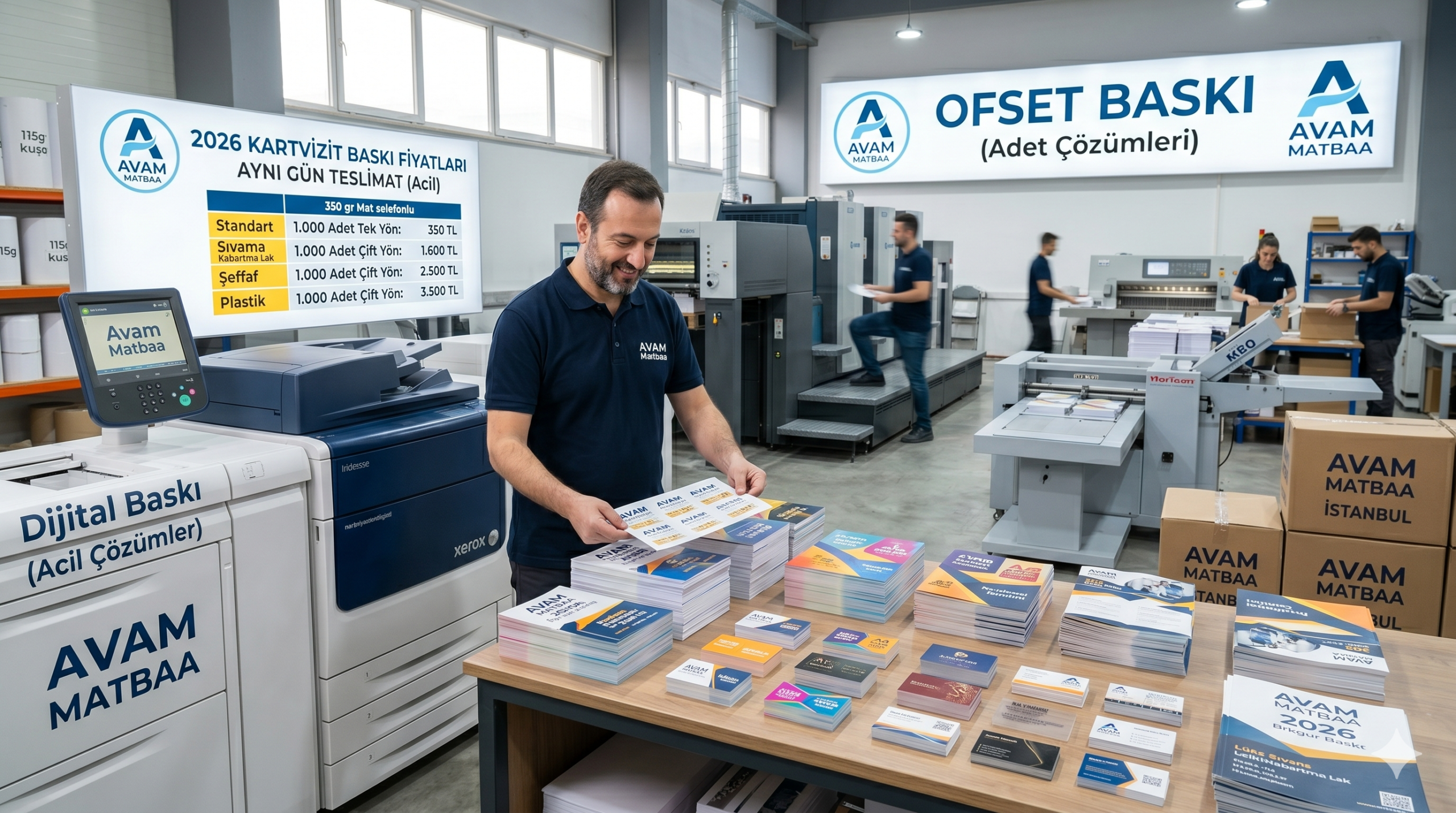 2026 Kartvizit Baskı Fiyatları: Avam Matbaa ile Profesyonel ve Ekonomik Çözümler