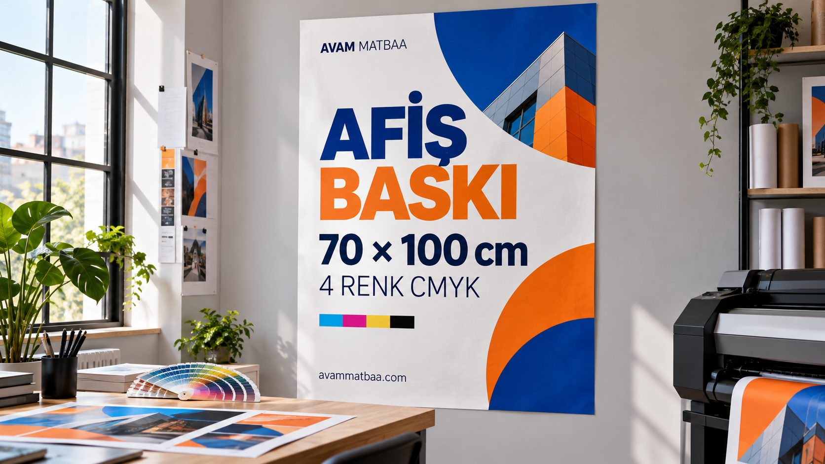 70×100 cm Afiş Baskı Fiyatları 2026: 100–1.000 Adet