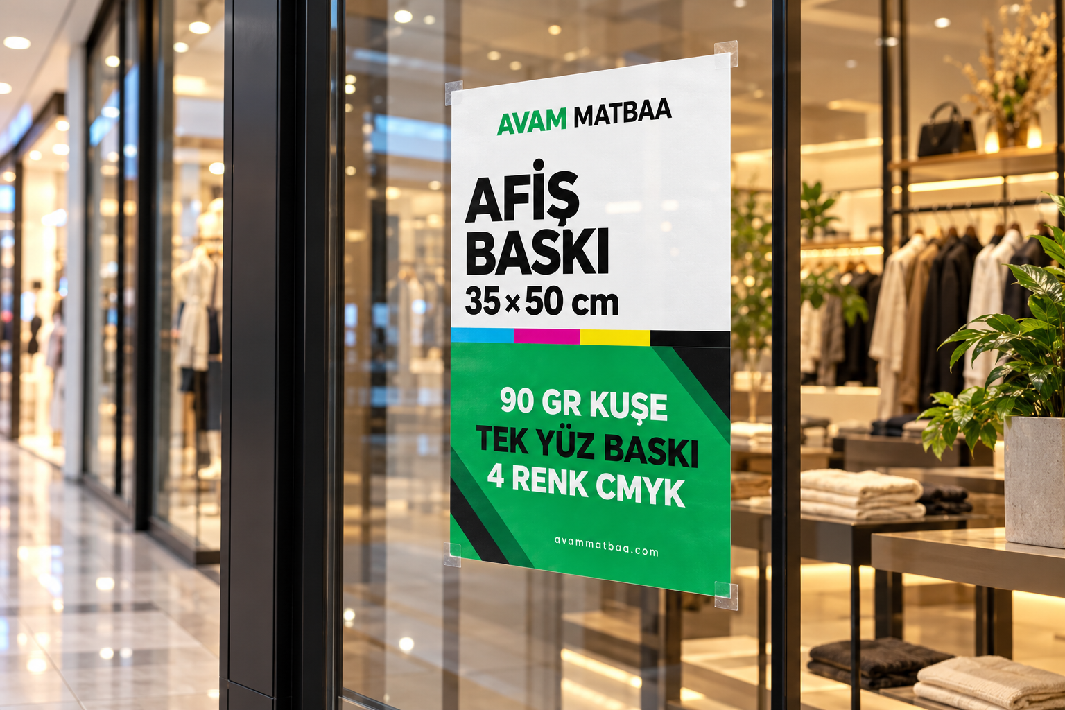 35×50 cm Afiş Baskı Fiyatları 2026: 100–1.000 Adet